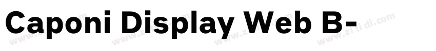 Caponi Display Web B字体转换 Caponi Display Web B字体转换